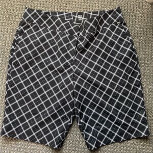 Tail Black and White Plaid Athletic Shorts
